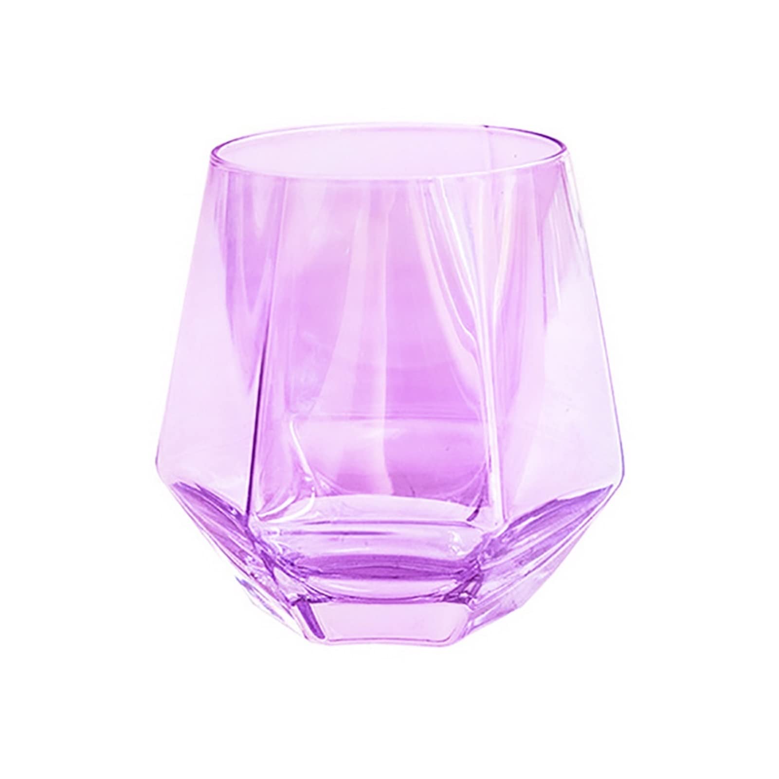 Verre de vaisselle en verre de Whiske diamant vitrail violet 300ml cocktail champagne