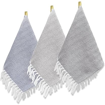 3er Set Geschirrtücher - Hochwertige Geschirrtücher 100% Baumwolle 40x60 cm Küchenhandtücher Spül Geschirrhandtücher Set…