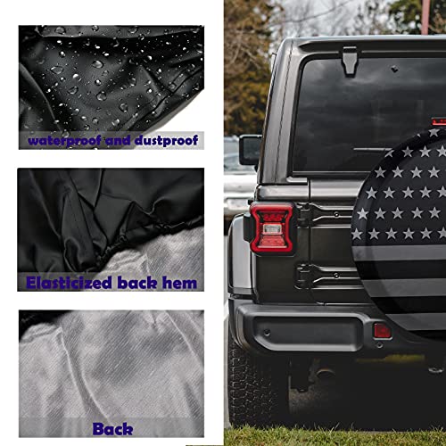 Jusen American Flag Spare Tire Cover