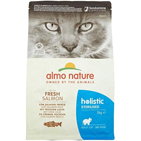 2kg Almo Nature Holistic Dry Cat Food Adult Sterilised With Fresh Salmon,2 kg Cover