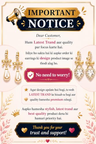 Image of Mirakii Jewels 16 Pair Traditional Premium Jhumka Set with Gift Box