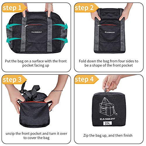 Travel Duffel Bag, 55L Foldable Duffel Bags for Luggage Sport Gym Duffel Weekender Overnight Bag for Men Women Water-proof (Grey)