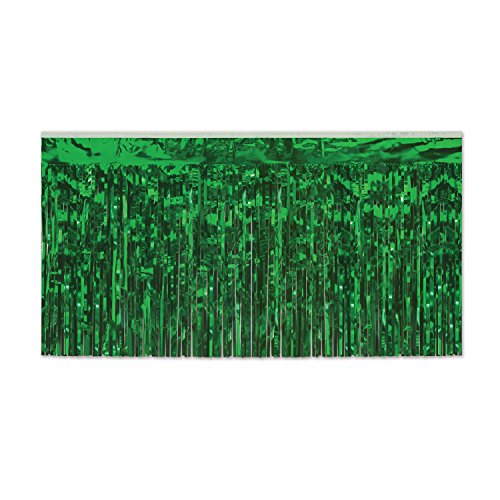 Pkgd 2-Ply FR Metallic Table Skirting (green) Party Accessory (1 count) (1/Pkg)