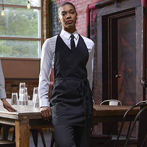 Uncommon Threads Unisex V-Neck Formal Apron, Black, One Size #TOP2