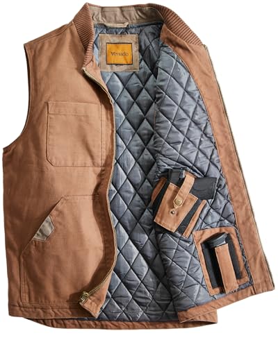 Image of Venado Concealed Carry Vest for Men - Heavy Duty Canvas - Conceal Carry Pockets
