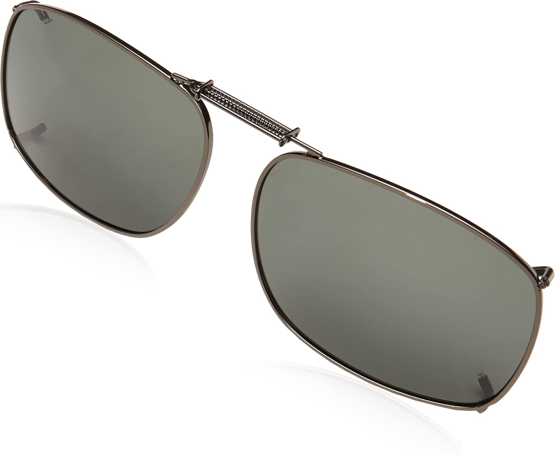 Solar Shield Clipon Rec 1 56 Polarized Rectangular Sunglasses