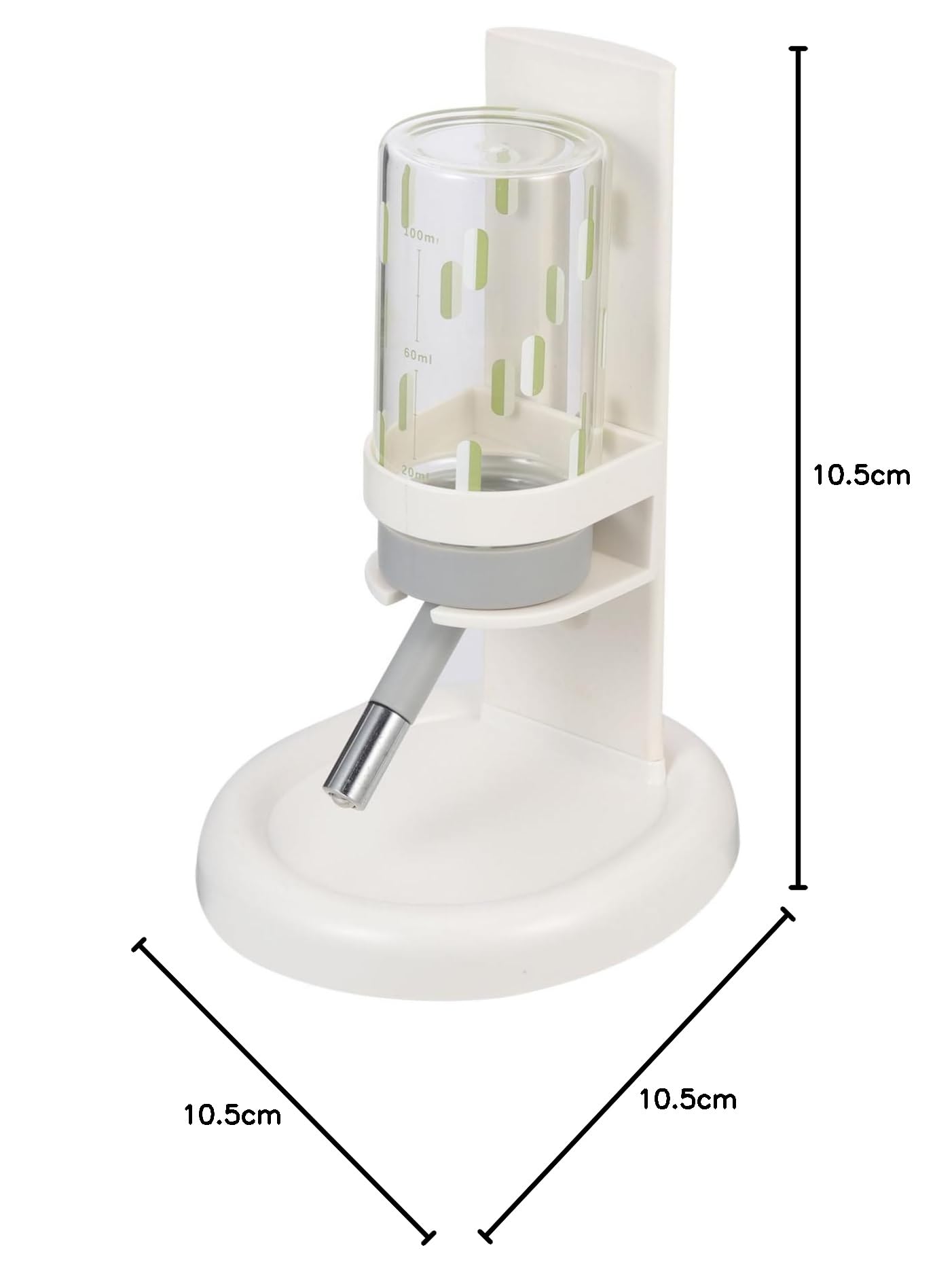 Wasserspender und Auslaufsicherem mit Transparenter Flasche Hamster