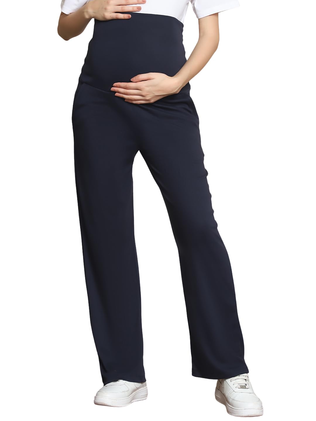 well-kept Women’s Maternity Track Pants – Navy Blue-picture-24