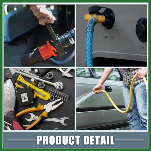Image of Motoforti RV Sewer Hose Storage Bag Waterproof RV Hose Storage Bag RV Accessories Bag Camper Utility Bag Blue Long-Lasting