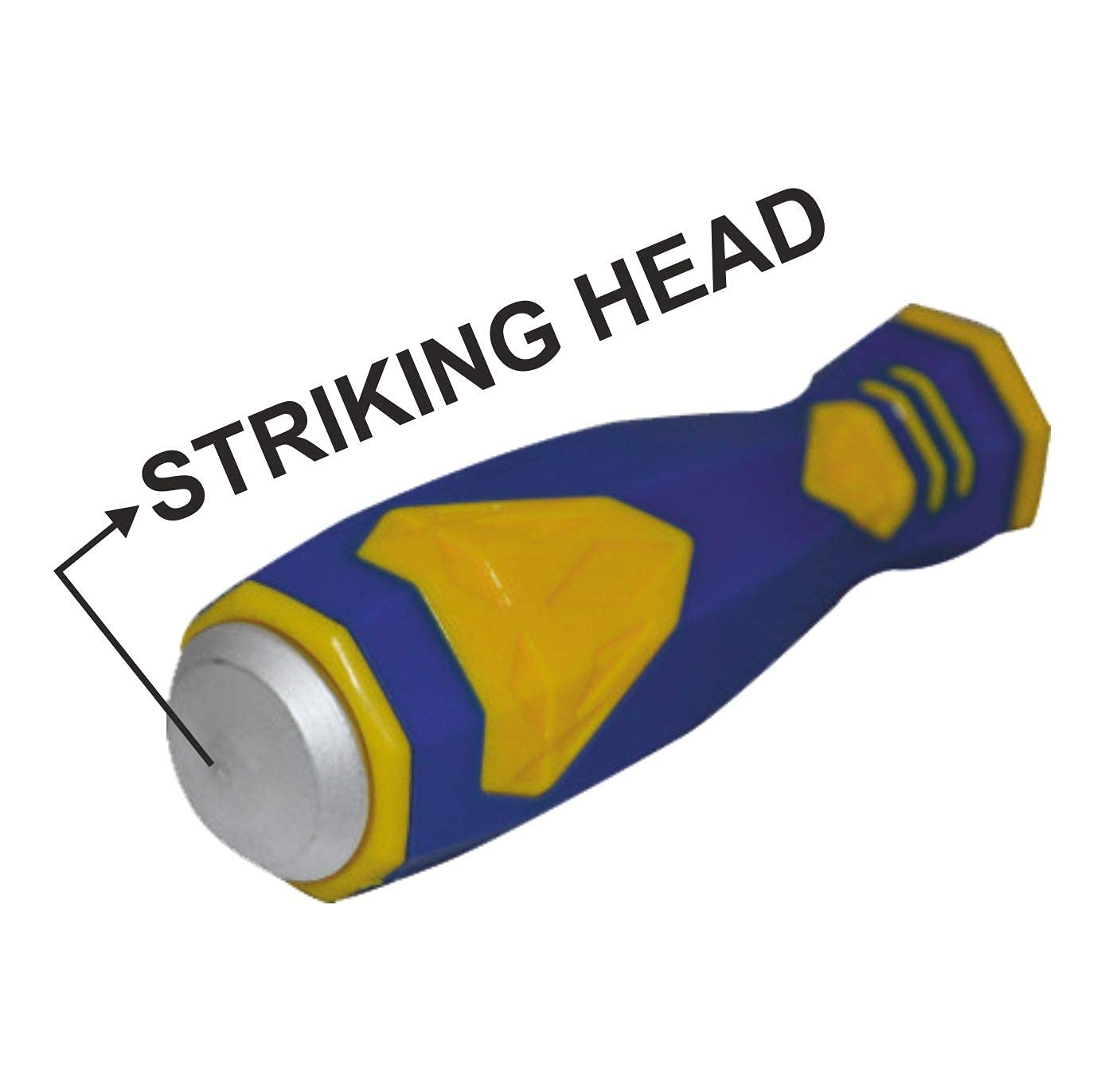 Goodyear Striking Screwdriver Slotted Head, Magnetic Tip, Chrome Vanadium (150mm X 6mm, silver) - Image 6 thumbnail