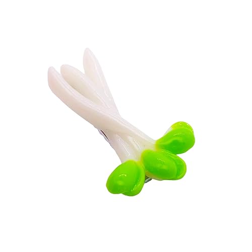 Miniatura 6 de 2 pinzas para el cabello de simulación de brotes de frijoles verdes, divertidos clips de flequillo lateral, accesorios para el cabello para mujeres