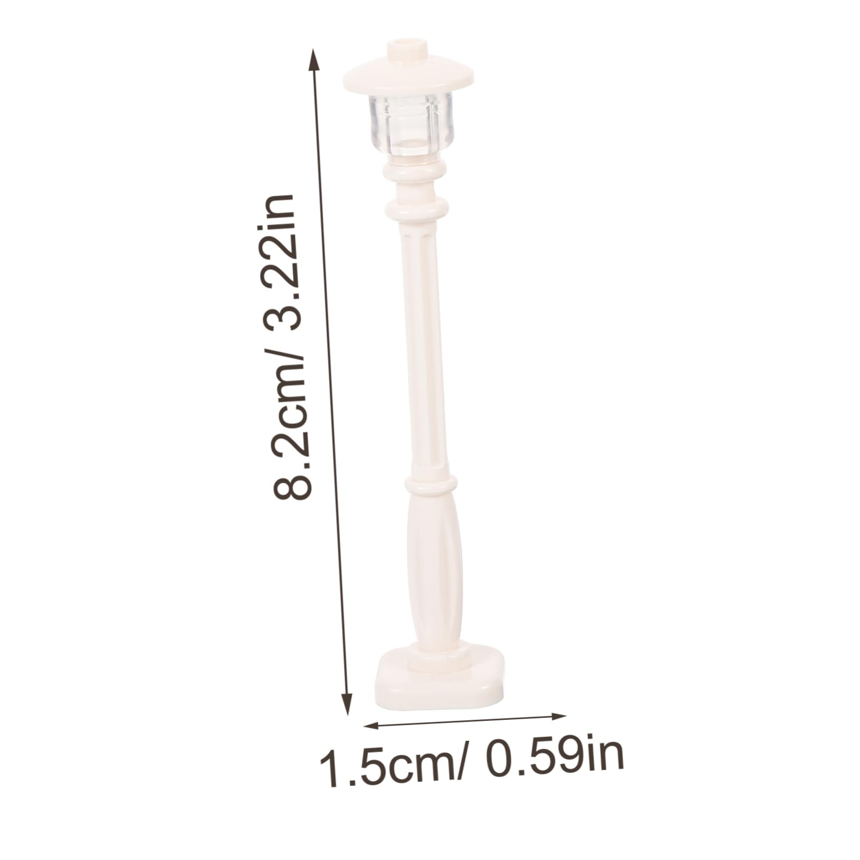 CIMAXIC 5pcs Miniature Road Lanterns Model Street Lights Safe and Durable Plastic Early Learning Toys