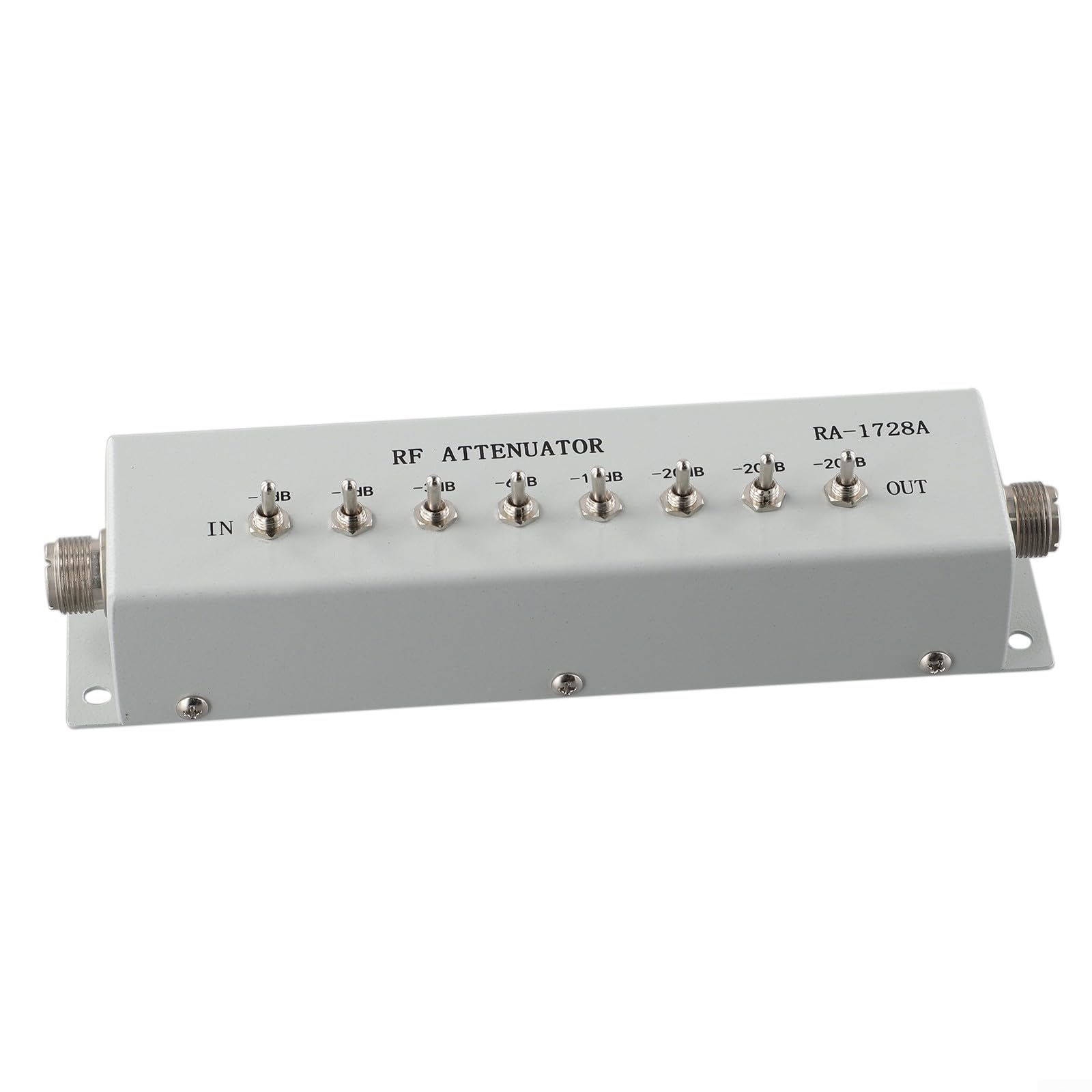 Attenuatore variabile RF Step Attenuatore Modulo 8-Sezione Attenuazione del segnale 0-82dB Gamma 50 Ohm Impedenza con 1dB Step DC-250MHz per apparecchiature di collaudo radio