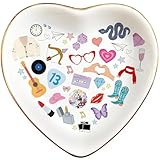 Singer Inspired Ring Dish, Ceramic Jewelry Tray for Music Fans, Birthday Gift for Girls Women, Gifts Idea for Christmas, Friendship Fun Presents, Trinket Rings Earrings Necklaces Key Decorative Dish