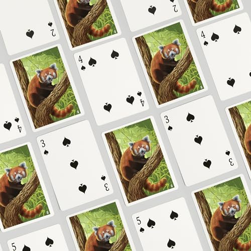 Baraja de Poker Red Panda, 52 cartas para adultos miniatura 4