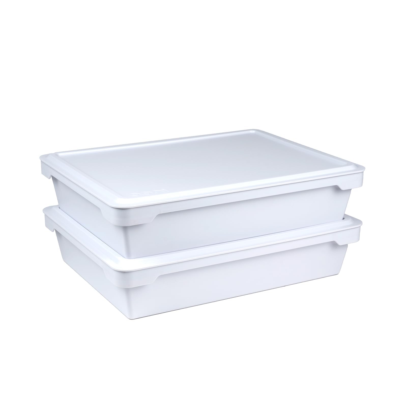 Ooni White Pizza Dough Proofing Trays - Two Stackable Boxes, Fits 12 X 250G Dough Balls, Pizza Accessories, Dough Proofing Container Storage