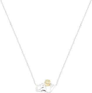 Disney Winnie-The-Pooh Two-Tone Pendant Necklace Brass with Sterling | This officially licensed Winnie-the-Pooh pendant necklace is crafted from silver-plated.