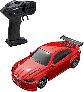 1/64 Scale 4WD Drift RC Car, Mini Desktop Racing Car with 2.4GHz Remote, 612 Motor, USB Charging, RTR Micro Drift Vehicle for Indoor Office Home Use