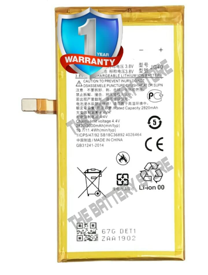 Image of THE BATTERY STORE Original JG40 Battery for Motorola G7 Plus XT1965 Battery with 1 Year Warranty**** (H67)
