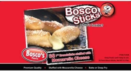 Boscos Pizza Cheese Filled Breadstick -- 144 per case.