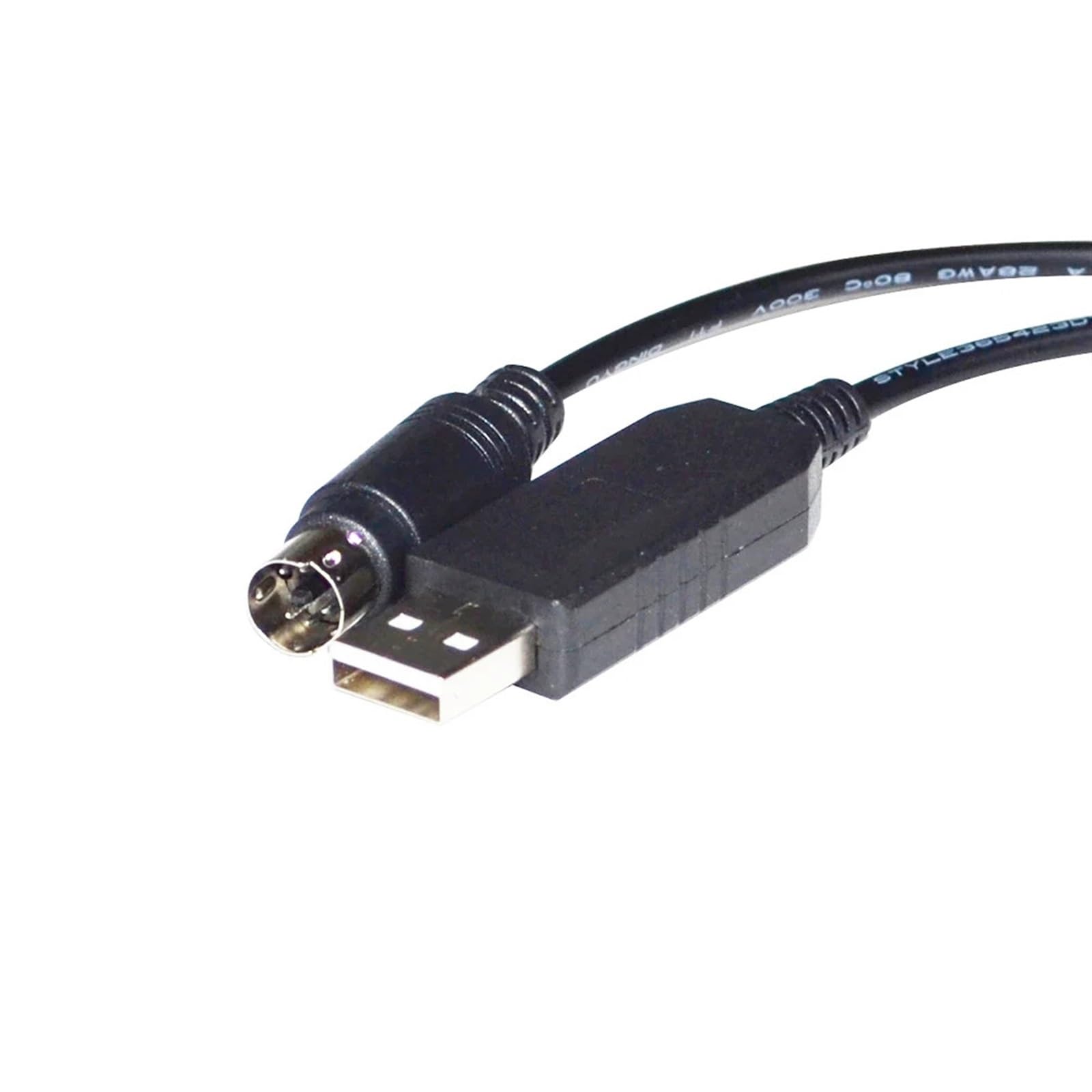 BIVOO ADAPTATEUR USB VERS MINI DIN 4 BROCHES CONVERTISSEUR RS232 CÂBLE DE COMMUNICATION SÉRIE(3 metres,DB9-MINI DIN)