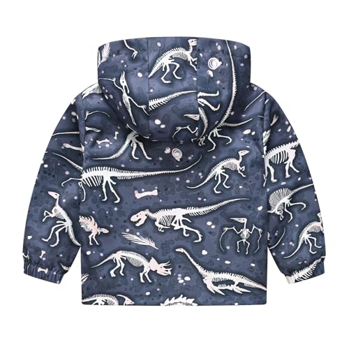 Boys Girls Windbreaker Hooded Jacket Cute Cartoon Printed Rain Jackets Lightweight Casual Outdoor Hiking Graphic Outfits2