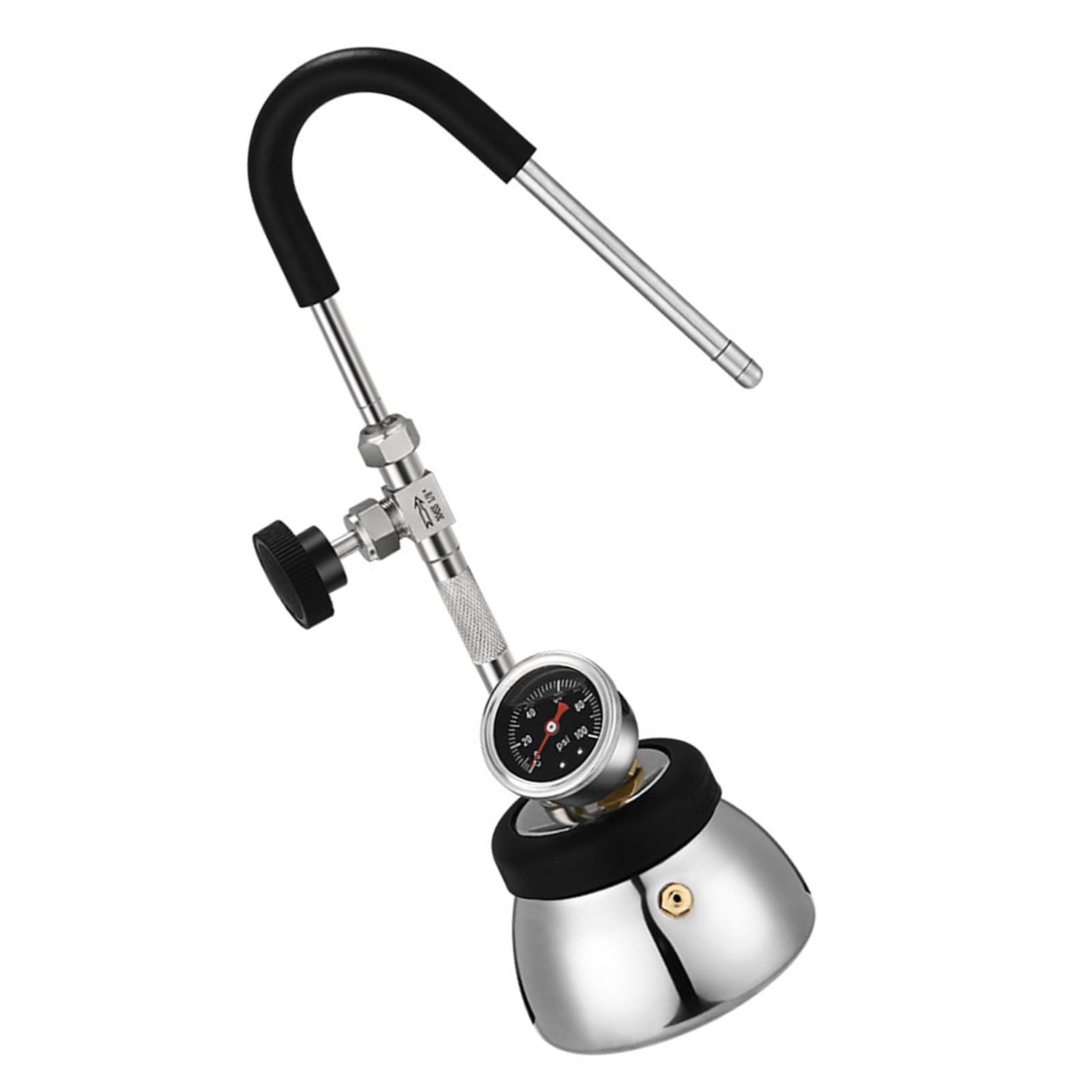 Espumador de leche de acero inoxidable de 300ML con ergonómico para uso doméstico jarra de café de calidad comercial