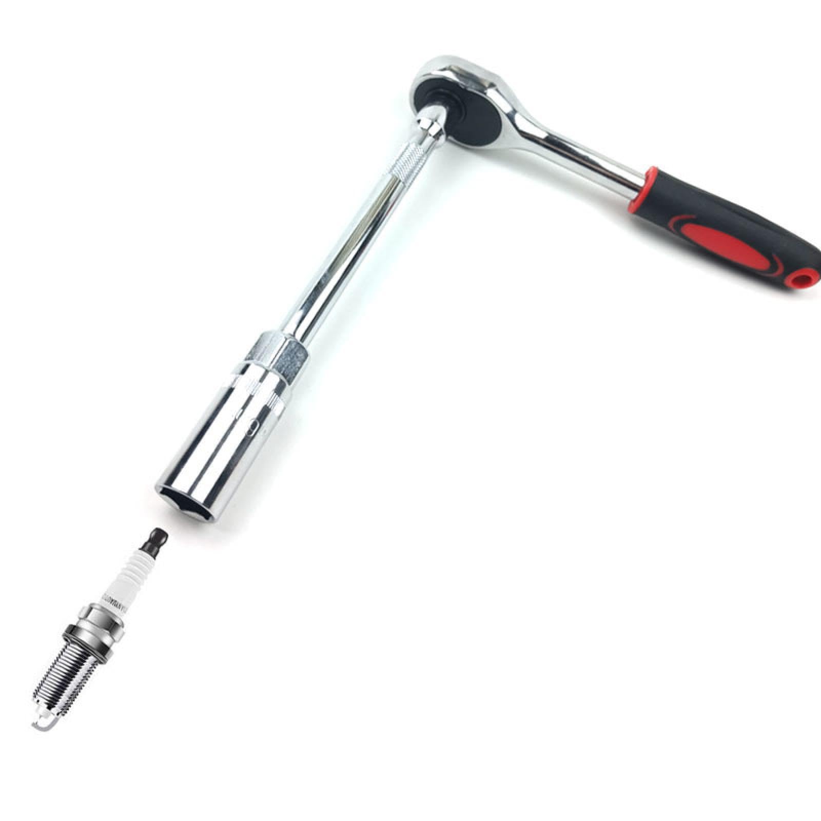 Adaptador de llave de tubo para bujías de 14 a 16 mm, kit de reparación, instalación, reemplazo, torsión, herramienta de extracción magnética, herramienta mecánica para automóviles (llave de bujías