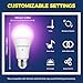 Lightinginside Smart Light Bulbs 100W Equiv., 1350LM 11W Smart Bulb Works with Alexa/Google Home/SmartLife, A19 E26 RGBCW Color Changing, No Hub Required, 2.4G WiFi Bluetooth Bulb, ETL Listed, 4PCS