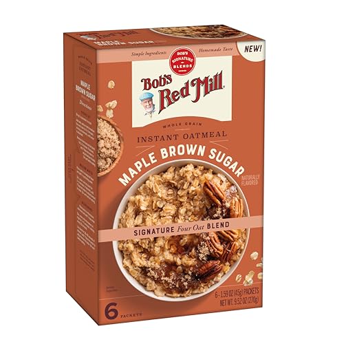 Image of Bob's Red Mill Maple Brown Sugar Instant Oatmeal Packets, 6 packets