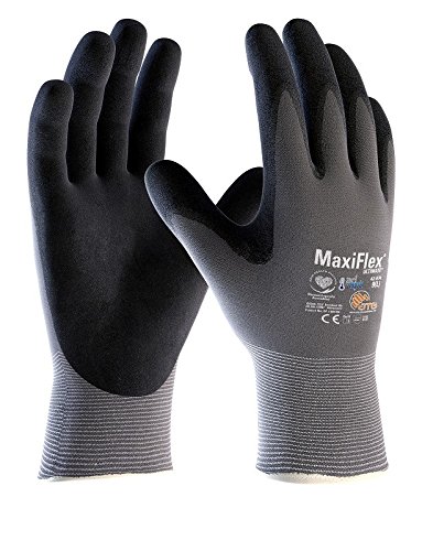 Generisch MaxiFlex Ultimate 42-874 Ad APT Gants en nylon tricoté avec effet anti-transpirant Gants de travail Gants de montage (9 (L) ))