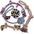 XL Dog Rope Toys (Extremely Durable and Strong) For Large And Medium Dog - EXTRA LARGE DOG TOYS For Aggressive CHEWERS - NEARLY INDESTRUCTIBLE -Strong,Sturdy Rope - Tug Of War Rope for Teething (5PCS)