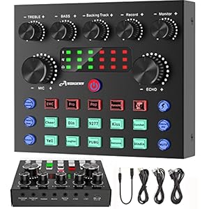 Microphone à Condensateur USB Micro PC Enregistrement, Studio Karaoke Microphone Kit pour Ordinateur Mac Windows avec Réglable Suspension Perche Ciseaux Bras pour Gaming Streaming Podcasts Youtube