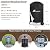 Patio Bonfire Fireplace Cover,Heavy Duty 600D Waterproof Cover for Aoxun Chiminea Fire Pit,Outdoor Wood Burning Fire Pit Covers.