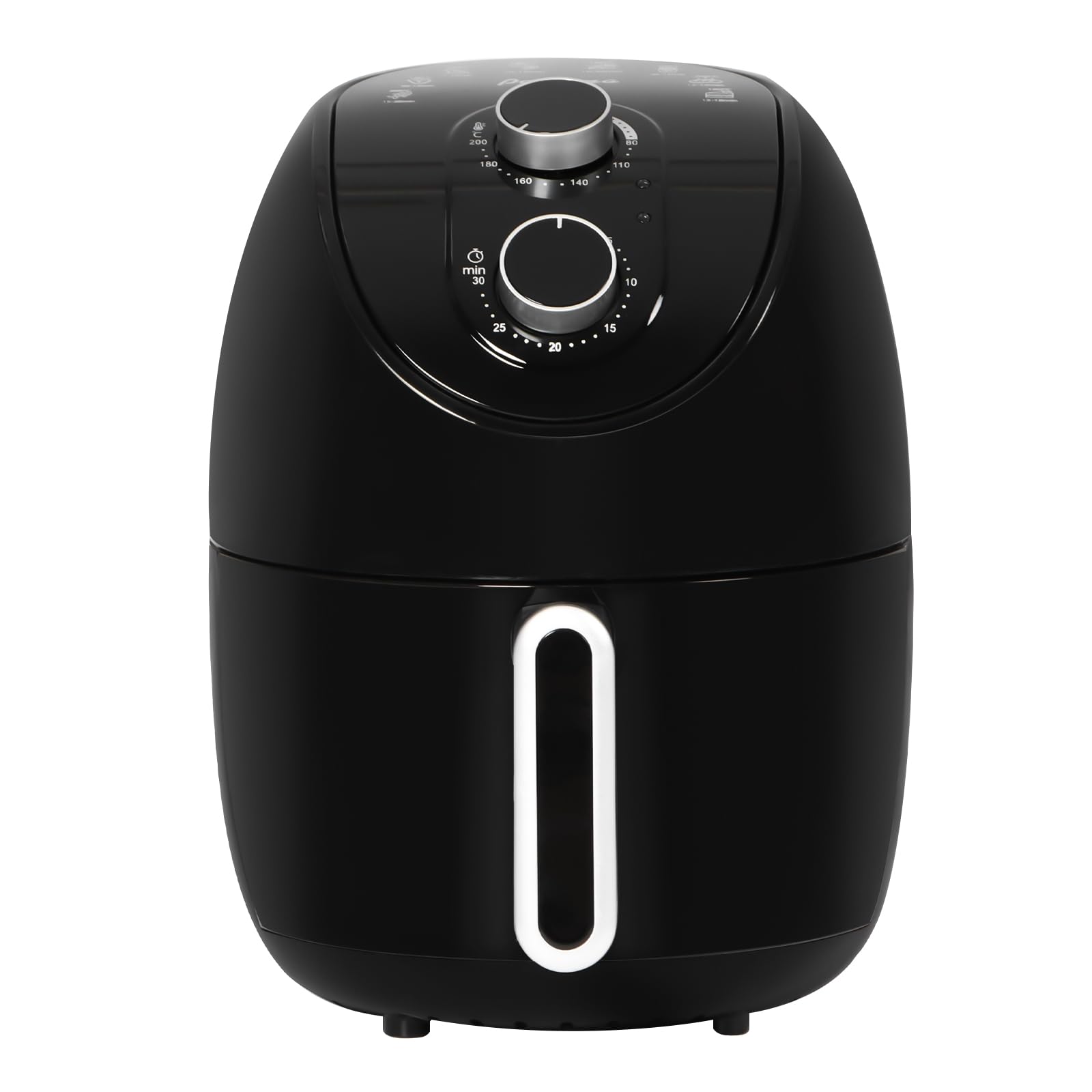 Panana Compact Rapid Digital Air Fryer 3.5L 1200W, 8 Preset Cooking Functions, LED Display Air Fryer Timer, Max Temp 200°C, Healthy Oil Free