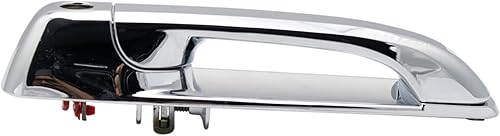 Miniatura 659 de TRQ Manija de la puerta exterior trasera izquierda del lado del conductor negra compatible con Honda Civic 2001-2005