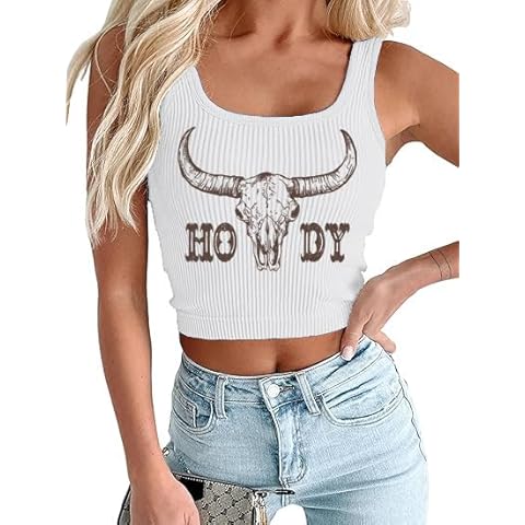 YHHR Women's Cowgirl Tank Top Cover