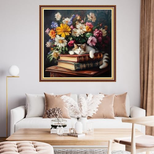 Image of Funart Stamped Cross Stitch Kits for Beginners Full Range of Cross Stitching Preprinted Embroidery Kits for Adults, 11CT Embroidery Pattern Needlepoint Kits- (ArtColors18)