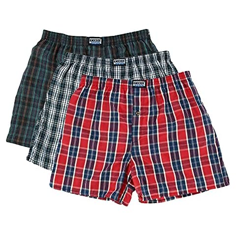 6 Men Plaid Boxer Shorts Underwear (Large) Cover