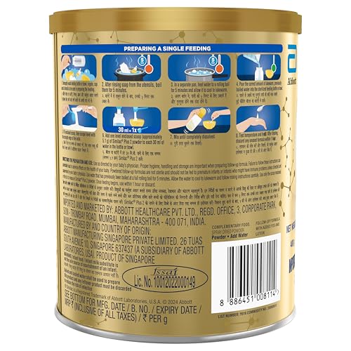 Image of Similac Infant Plus Stage 2 Follow-Up Formula Powder from 6 to 12 Months 400G Tin with Hmo, Supports Baby's Immunity and Brain Development