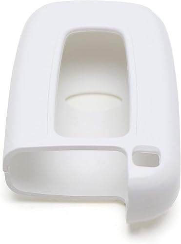 Miniatura 9 de iJDMTOY (1) Carcasa de ajuste perfecto para llave smart remota color metálico para HYUNDAI VELOSTER Sonata Elantra Génesis Kia Optima Forte, Blanco