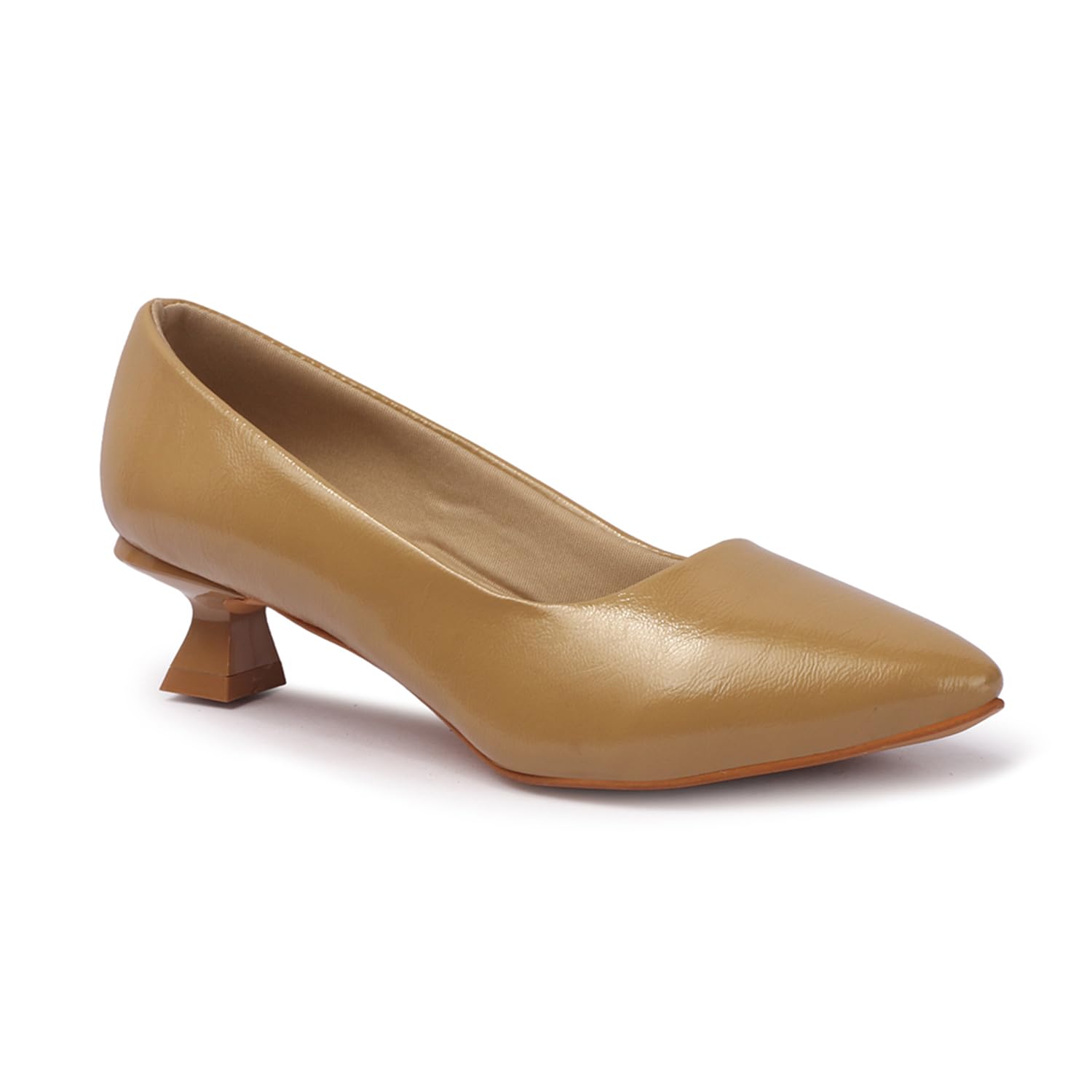Women Pointed Toe Block Heel Pump Slip on Casual Stylish & Comfortable DSN-23-image-22