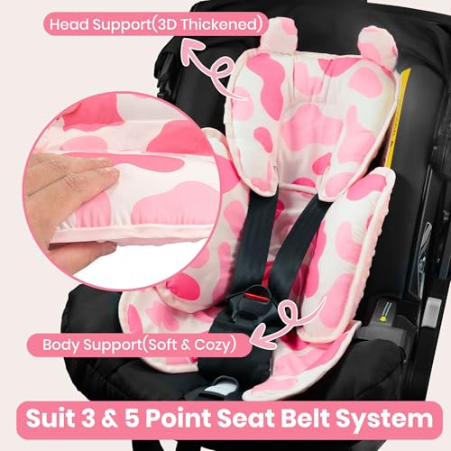 Soporte para cabeza y cuerpo de asiento de bebé 3en1 miniatura 6