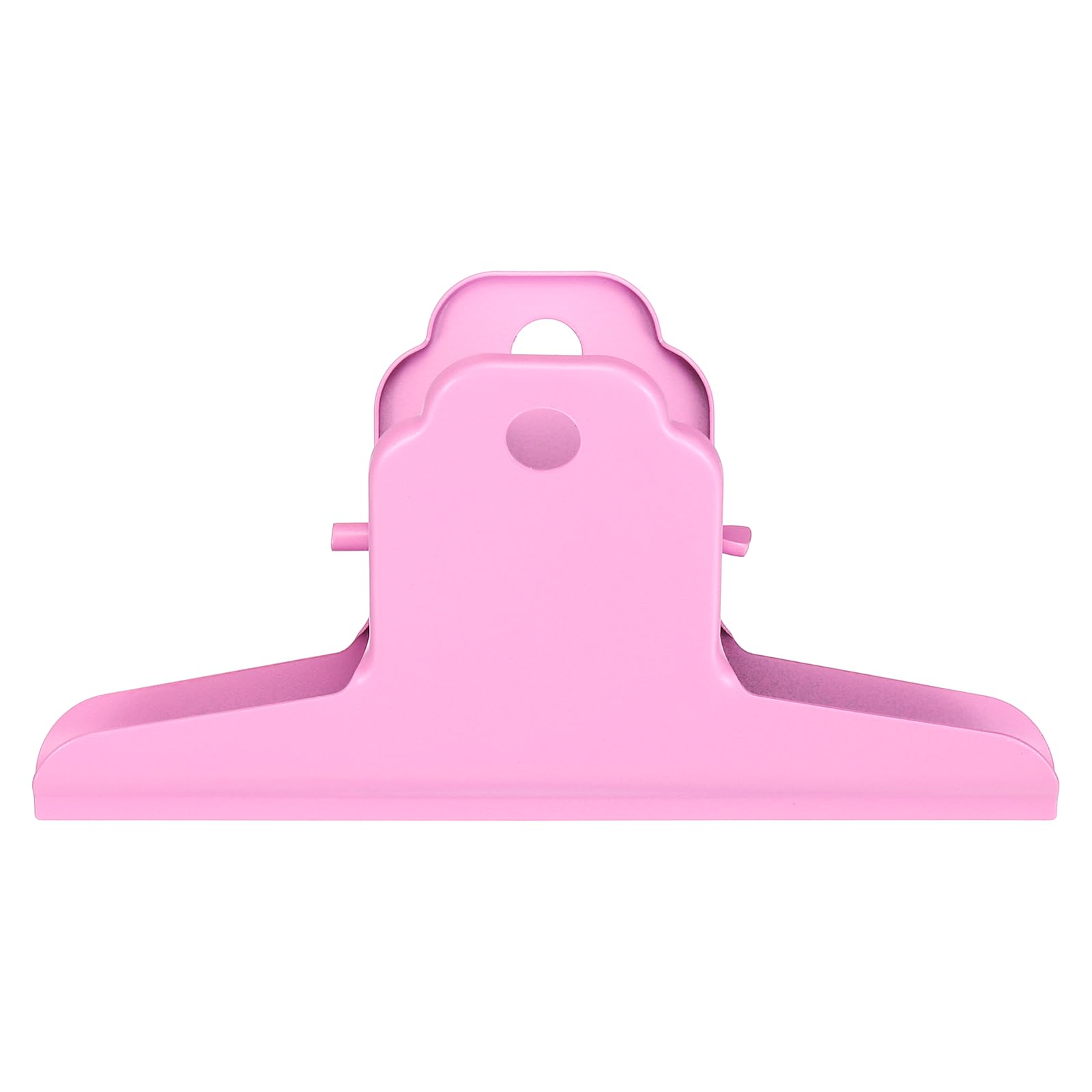 PATIKIL Extra Large Binder Clips, 3.9" Metal Chip Clips Paper Clamps Hinge Clamp for DIY Crafts, Paintings, Drawings, Photos, Snacks, Foods Home Office Supplies, Pink