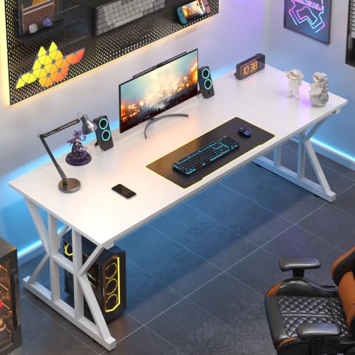 Image of 63 inch Large Computer Desk with Thickened Frame for Home Office, Living Room