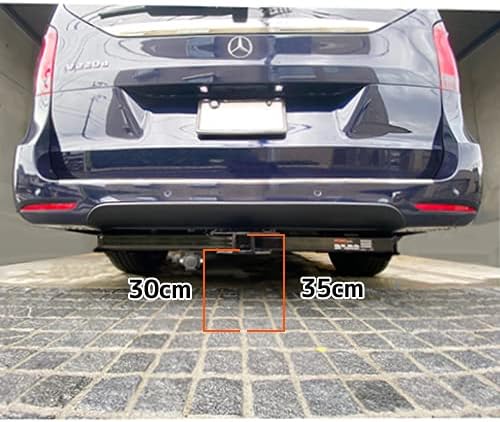 CURT Trailer Hitch installed on Mercedes-Benz V-Class, rear view з вимірами