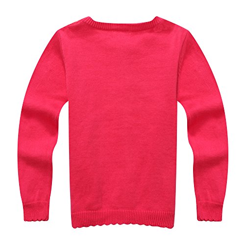 Richie House Little Girls' Cardigan Sweater with Lace Size 2-5 RH08303