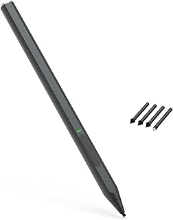 Bluetooth 4.2 Stylus Pen for Microsoft Surface Pro 8, Laptop 4/3/2/1, Surface Book 3/2/1 Laptop and Other Tablets with 4069 Pressure and Tilt Sensitivity,Palm Rejection,Magnetic Design (Black)