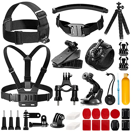 AKASO Outdoor Sports Action Camera Accessories Kit 14 in 1 for AKASO EK7000/ EK7000 Pro/Brave 4/Brave 7 LE/Brave 7/Brave 8/V50X/V50 Pro/V50 Elite/ Go Pro Hero 9 in Swimming Any Other Outdoor Sports