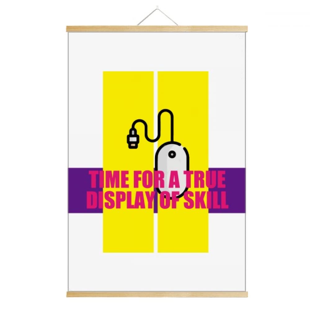 Timeâ€‚Forâ€‚Aâ€‚Trueâ€‚Displayâ€‚Ofâ€‚S Scroll Hanging Painting Decorative Picture